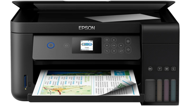 Epson EcoTank L4160 Wireless A4 Color Printer, Print, Copy, Scan, Ink Tank System, Compact Black
