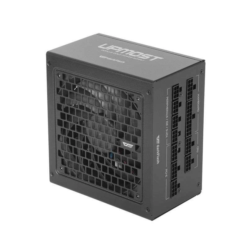 Darkflash UPT 850W ATX 3.0 Power Supply, 80 Plus Gold Certified, Full Modular, Black, High Efficiency PSU, PCIe 5.0 Ready