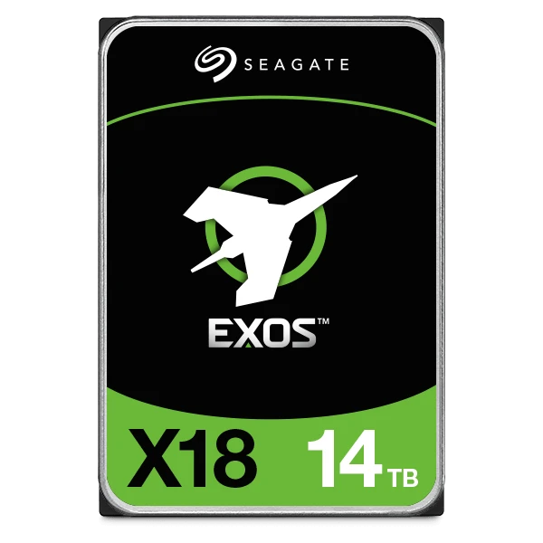 Seagate Exos X18 14TB 3.5" Enterprise HDD, 12Gb/s SAS III, 7200RPM, 256MB Cache, 270MB/s Transfer Rate | ST14000NM004J