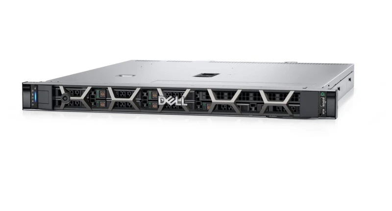 Dell PowerEdge R350 Rack Server, Intel Xeon E-2314 2.8GHz, 16GB RAM, 600GB SAS 12K, iDRAC9, PERC H355, Black