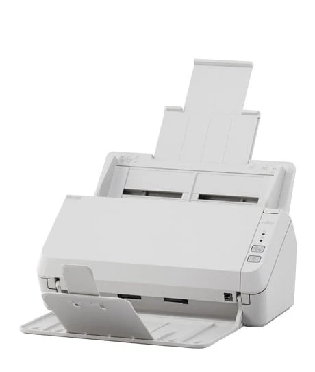 FUJITSU SP-1120N A4 Network Document Scanner, 20ppm, Duplex, 50-Sheet ADF, High-Speed Scanning, Ethernet Connectivity, Compact Design