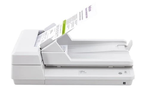 Fujitsu SP-1425 A4 Document Scanner, Flatbed + ADF, Duplex, 25ppm/50ipm, 600dpi, 50-Sheet Feeder, USB 2.0, Compact Desktop Scanner | PA03753-B001
