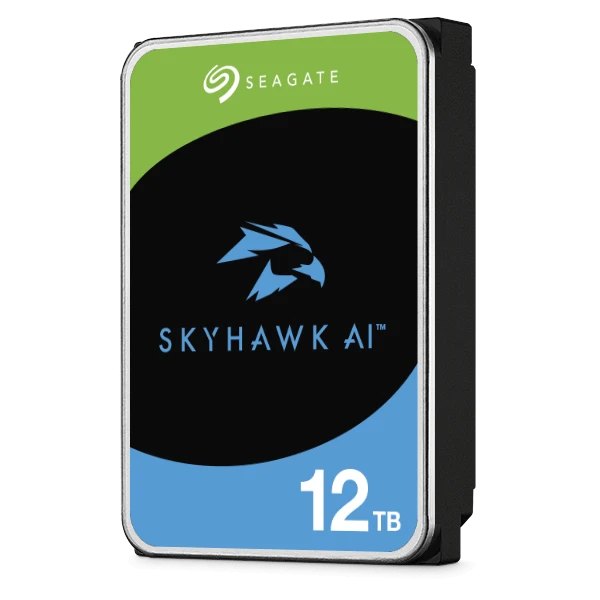 Seagate SkyHawk AI 12TB Surveillance HDD, 3.5" SATA III 6Gb/s, 7200 RPM, 256MB Cache, 250 MB/s Transfer, NVR Support | ST12000VE001