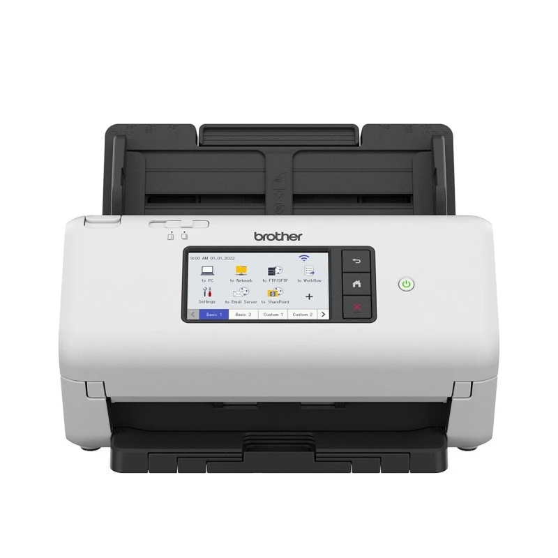 Brother ADS-4700W A4 Wireless Document Scanner, 40ppm, Duplex, 50-Sheet ADF, USB & Wi-Fi Connectivity, High-Speed, Reliable Performance