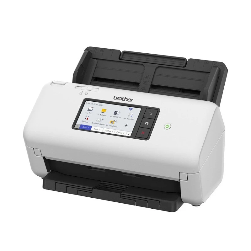 Brother ADS-4700W A4 Wireless Document Scanner, 40ppm, Duplex, 50-Sheet ADF, USB & Wi-Fi Connectivity, High-Speed, Reliable Performance