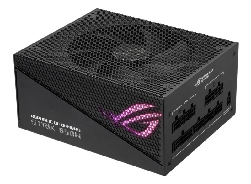 ASUS ROG STRIX 850W Gold Power Supply, 80 PLUS Gold Certified, Fully Modular, Aura Sync RGB, 140mm Fan, ATX PSU, Reliable Cooling & Protection