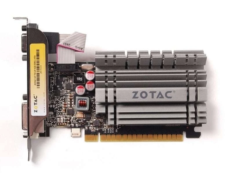 ZOTAC GeForce GT 730 Zone Edition 4GB DDR3, Silent Passive Cooling, HDMI/DVI/VGA, PCIe 2.0, Low Profile Graphics Card – ZT-71115-20L